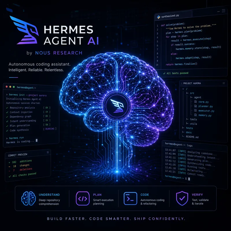 Hermes Agent Là Gì? Hướng Dẫn Toàn Diện Về AI Agent Tự Chủ Từ Nous Research