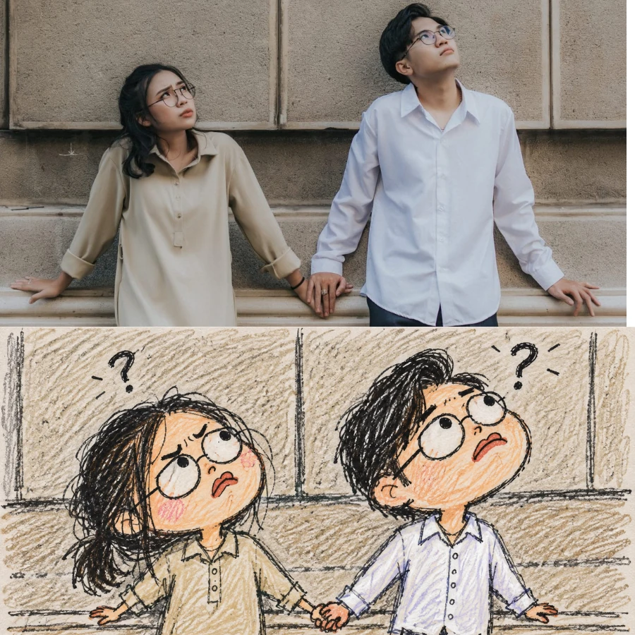 Prompt Biến Ảnh Thành Tranh Vẽ Nguệch Ngoạc Hài Hước